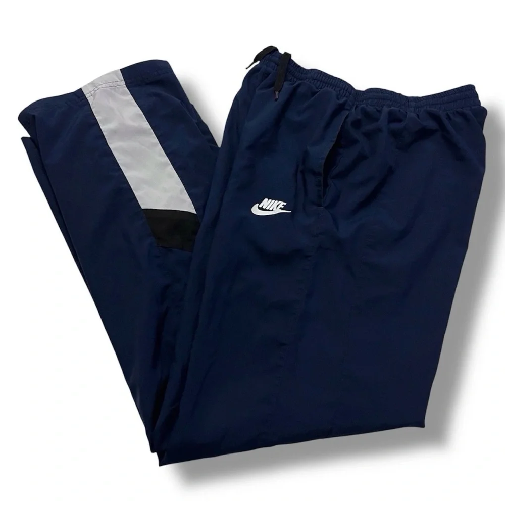 Nike Navy Paneled Track Pants